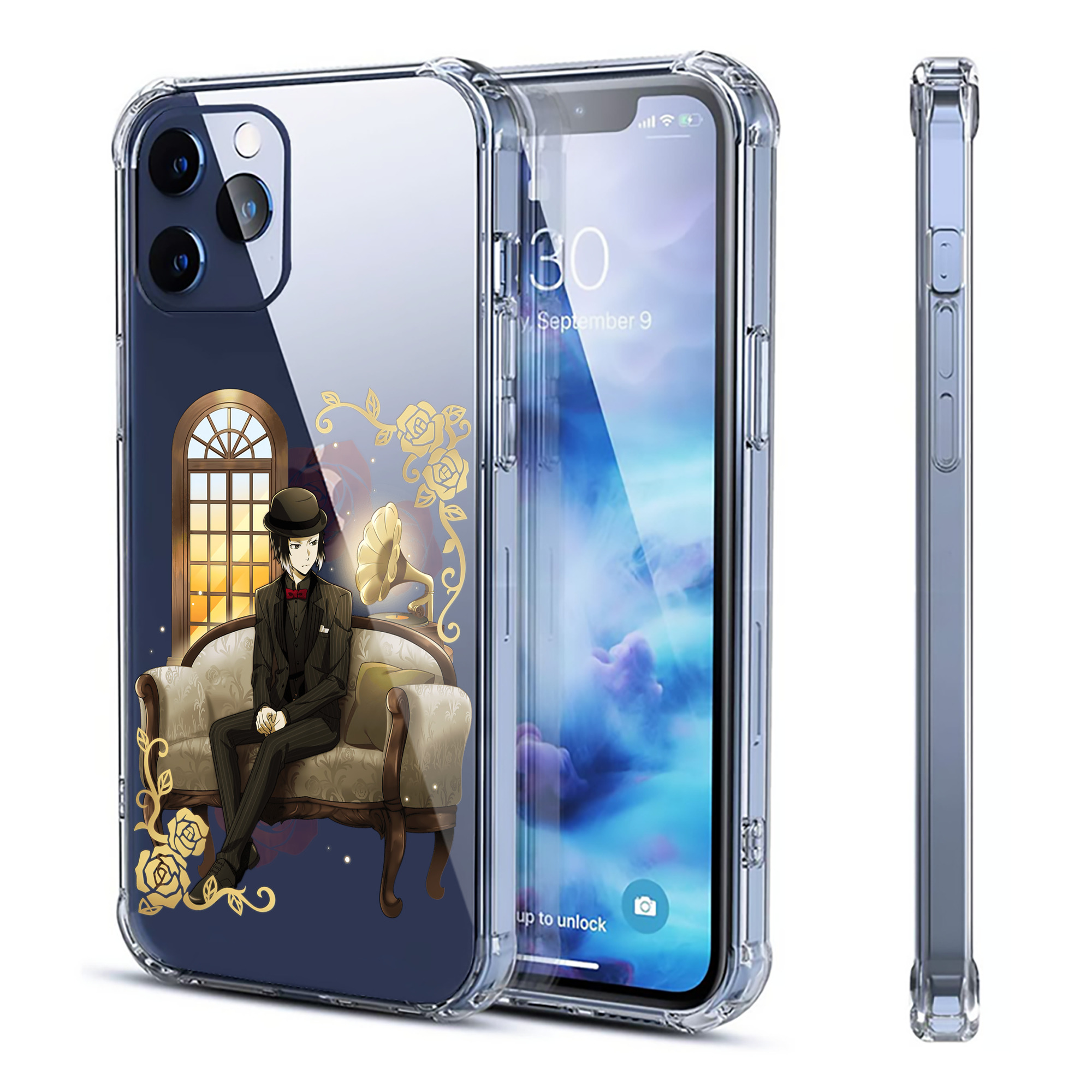 （画像用） 文豪ストレイドッグス Bungo Stray Dogs 【iPhone 12シリーズ対応】透明スマホケース（クリアソフトケース）
